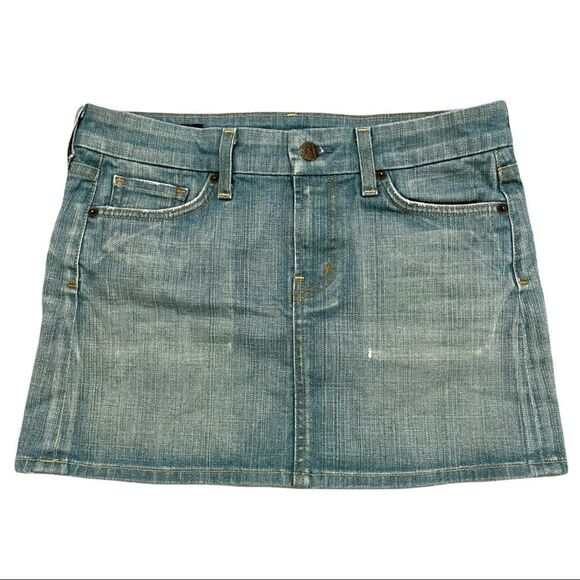 Citizens of Humanity Bridgette #308 Stretch Denim Mini Skirt Sz 27 - Picture 1 of 11